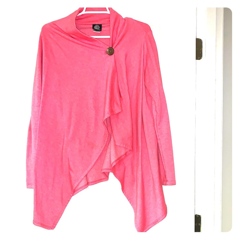 Drape front cardigan